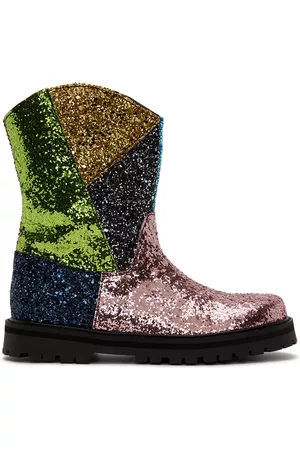 M’A Kids Boots - Kids Multicolor Glitter Boots