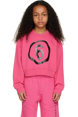 Maison Margiela Kids Pink Printed Sweatshirt
