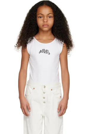 Maison Margiela Kids White Printed Bodysuit