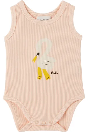 Bobo Choses Baby Pink Pelican Bodysuit