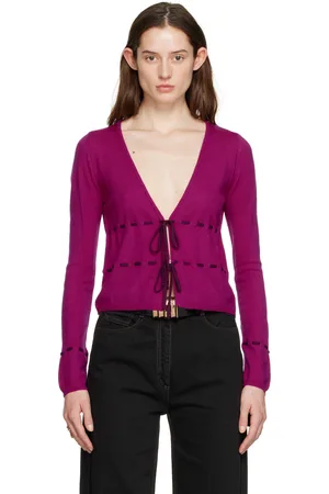 Saks Potts Purple Margrethe Cardigan