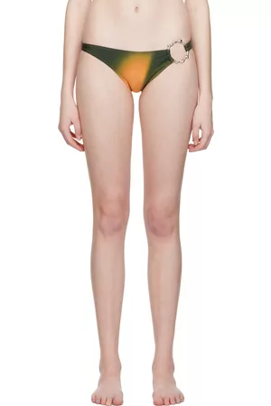 Miaou Women Bikini Bottoms - Green Hannah Jewett Edition Maya Bikini Bottoms