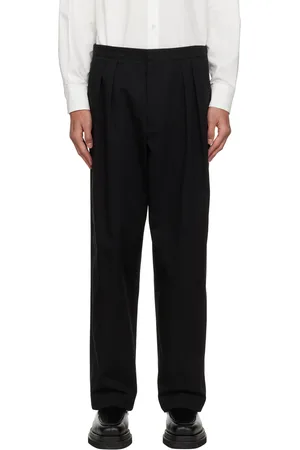 Recto Navy Wide-Leg Trousers