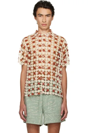 BODE White Diamond Shirt