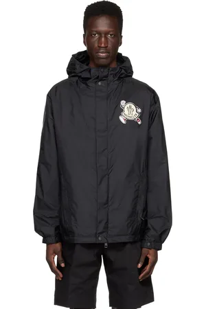Moncler Black Guiers Rain Jacket