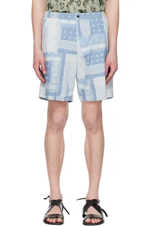 OFFICINE GENERALE Blue Pierce Shorts