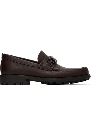 Salvatore Ferragamo Brown David Loafers