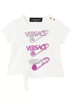 VERSACE Baby White Safety Pin T-Shirt
