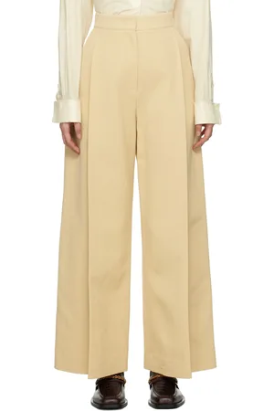 Recto Beige Corte Trousers