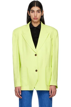 pushBUTTON Green Folded Point Blazer