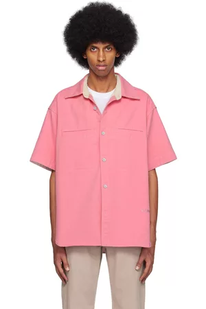 WOOYOUNGMI Pink Buttoned Denim Shirt