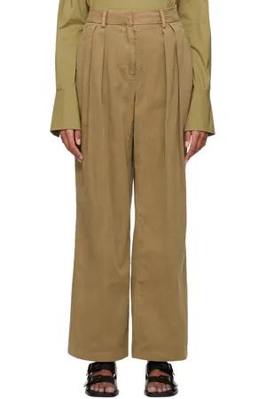 Staud Khaki Luisa Trousers