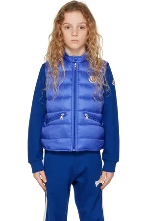Moncler Kids Blue Gui Down Vest