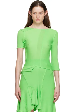 Talia Byre Green Asymmetric T-Shirt