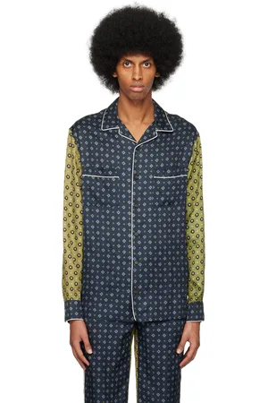 Erdem Blue & Green Lucius Shirt