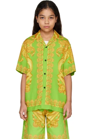 VERSACE Kids Green Barocco 660 Shirt