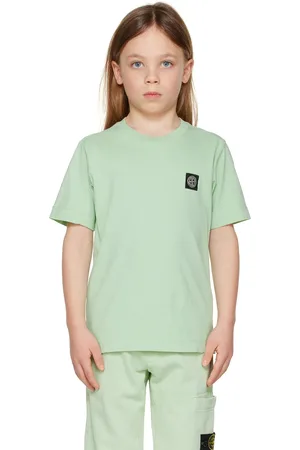 Stone Island Kids Green Patch T-Shirt