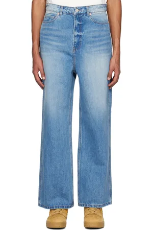 Recto Blue Wide-Leg Jeans