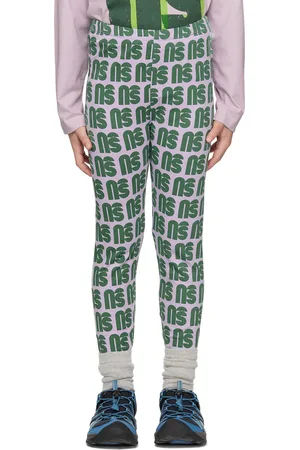 Main Story Kids Gray Monogram Legging