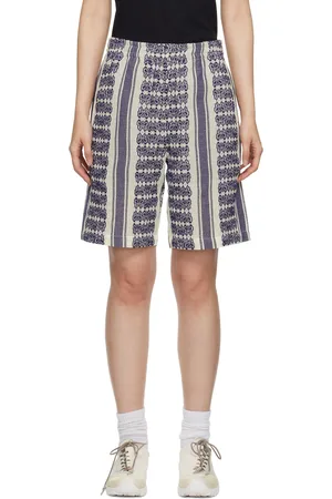 Pins & Needles White & Navy Papillion Stripe Shorts