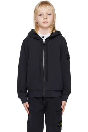 Stone Island Kids Navy Hooded Jacket