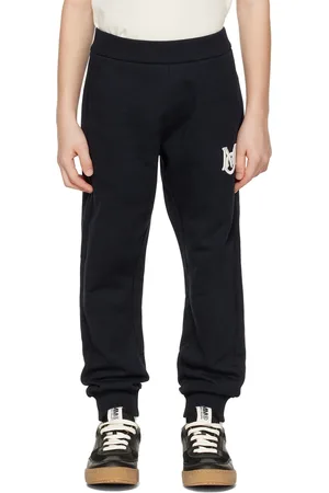 Moncler Kids Navy Embroidered Lounge Pants