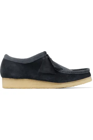 Clarks Men Brogues - Navy Wallabee Derbys