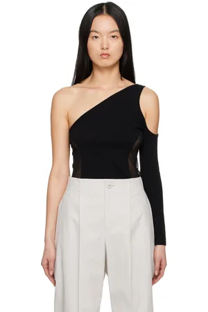 Issey Miyake Black Figure Mesh Long Sleeve T-Shirt