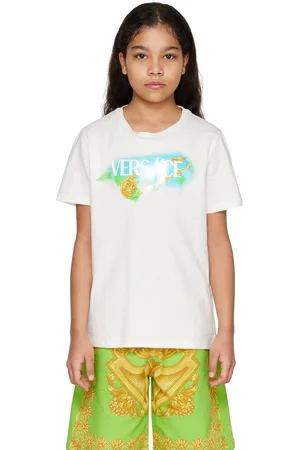 VERSACE T-shirts - Kids White Safety Pin T-Shirt