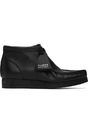 Clarks Men Boots - Black Wallabee Desert Boot