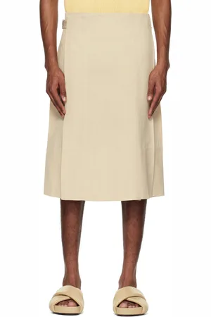 Jil Sander Beige Gonna Midi Skirt