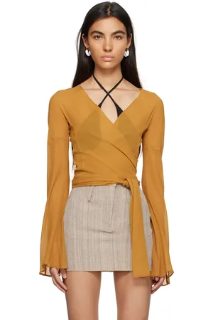 Ioannes Yellow Wrap Shirt