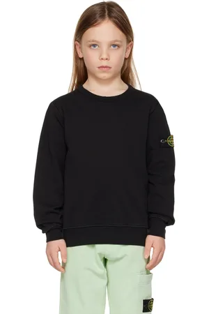 Stone Island Kids Black Patch Sweatshirt