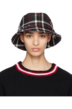 Marni Black Tartan Bucket Hat
