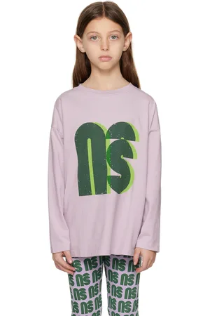 Main Story Kids Purple Printed Long Sleeve T-Shirt
