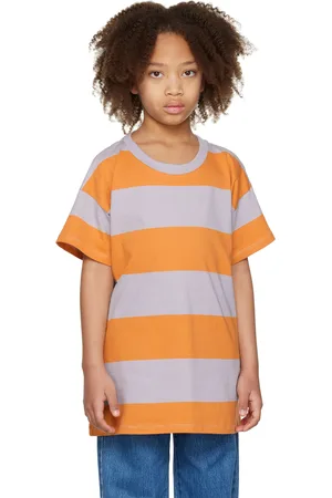 Main Story Kids Gray & Yellow Boxy T-Shirt