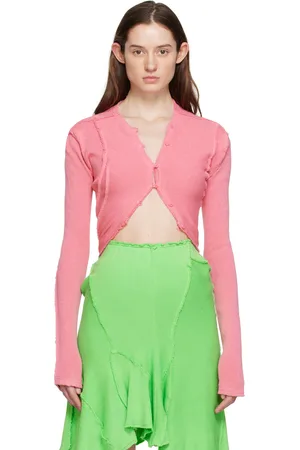 Talia Byre Pink Raw Cardigan