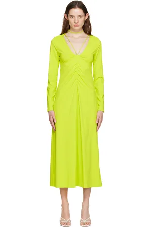 Saks Potts Green Nikola Midi Dress