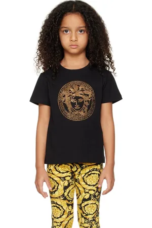 VERSACE Kids Black Medusa T-Shirt