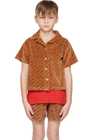 Weekend House Kids Kids Brown Printed Shirt
