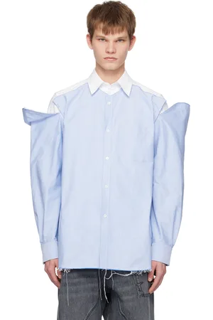 J.W.Anderson Blue & White Layered Shirt