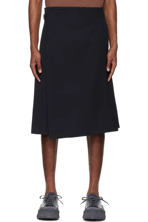 Jil Sander Navy Gonna Midi Skirt