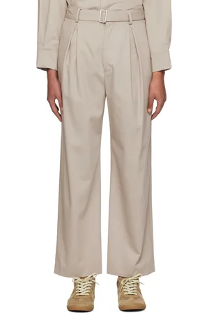 Rito Structure Gray Inverted Pleats Trousers