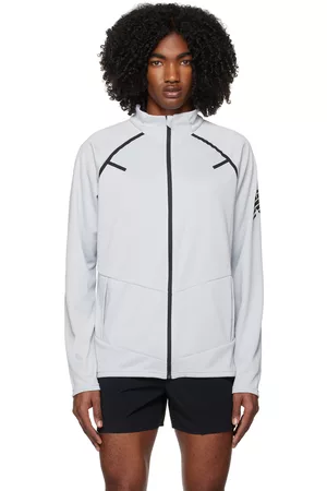 New Balance Men Sports Jackets - Gray Tenacity Football Training Track Jacket
