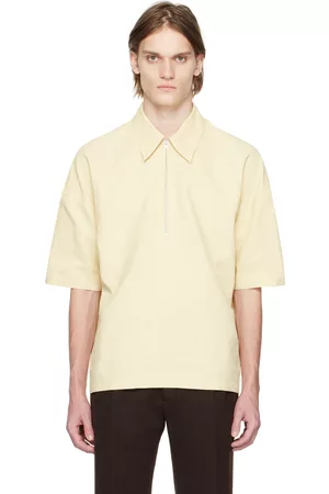 Jil Sander Yellow Half-Zip Shirt