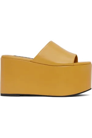 SIMON MILLER Yellow Blackout Platform Sandals