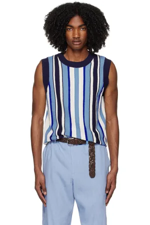 WALES BONNER Blue Scale Vest