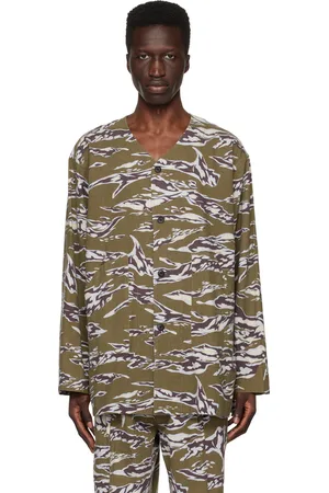 SOUTH2 WEST8 Khaki Army Shirt