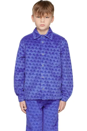 ERL Kids Blue Embossed Shirt