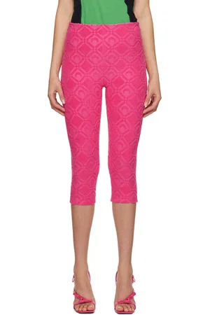 Marine Serre Pink Jacquard Leggings